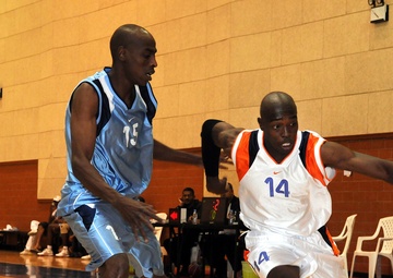 Troops Compete in Qatar Military Basketball Tournament