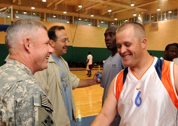 Troops Compete in Qatar Military Basketball Tournament