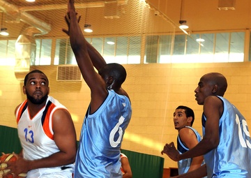 Troops Compete in Qatar Military Basketball Tournament