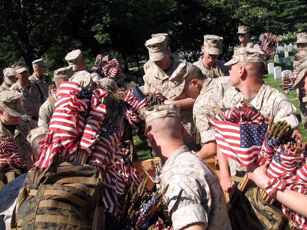 Arlington 'Flags In' Tribute Begins Memorial Day Commemoration