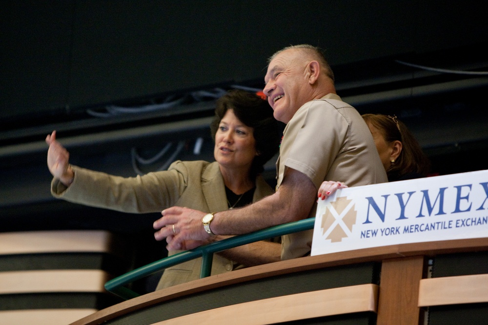 Marines visit New York Mercantile Exchange