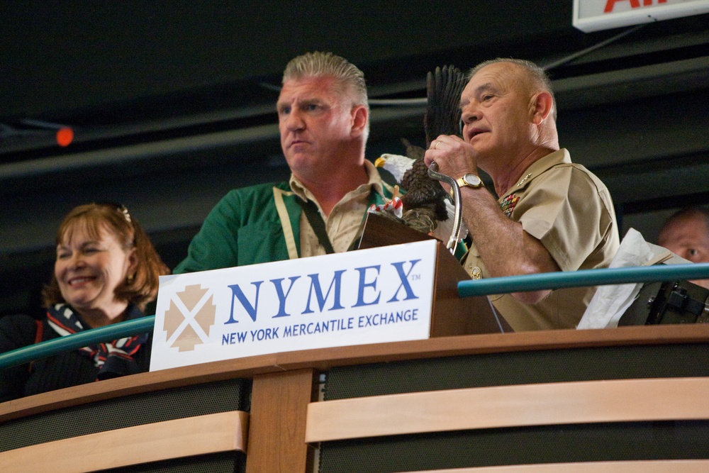 Marines visit New York Mercantile Exchange