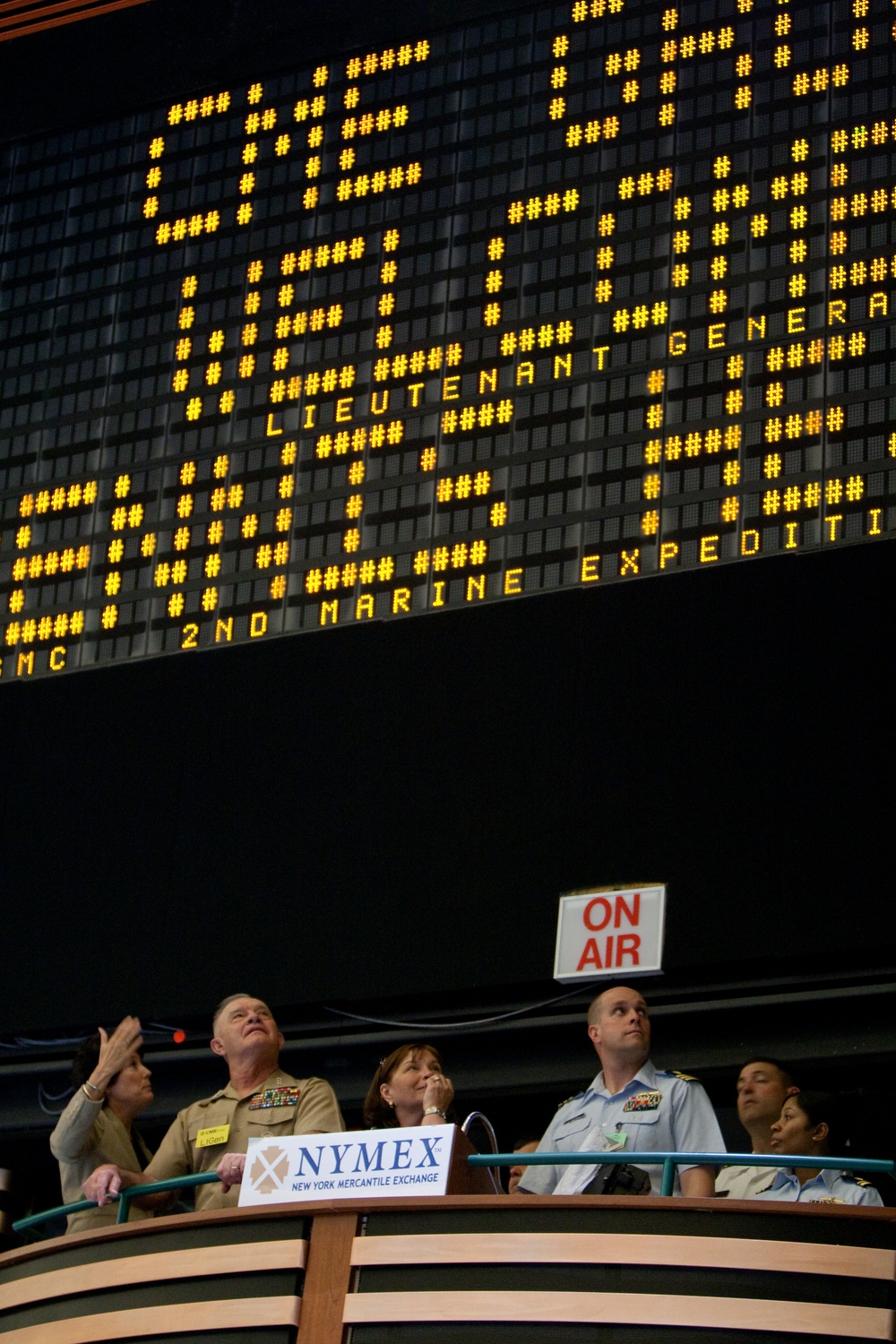 Marines visit New York Mercantile Exchange