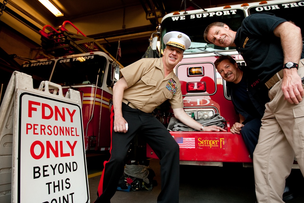 Marines visit Ladder 10