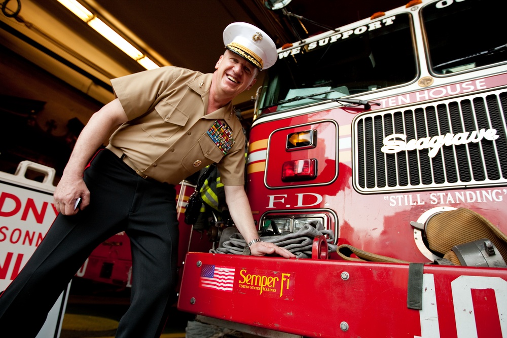 Marines visit Ladder 10