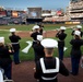 Marines visit Yankee stadium