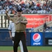 Marines visit Yankee stadium