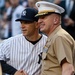 Marines visit Yankee stadium