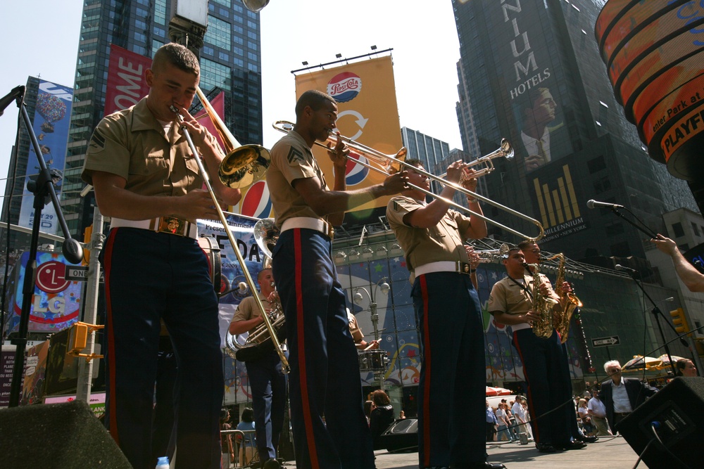 Times Square Marine Day