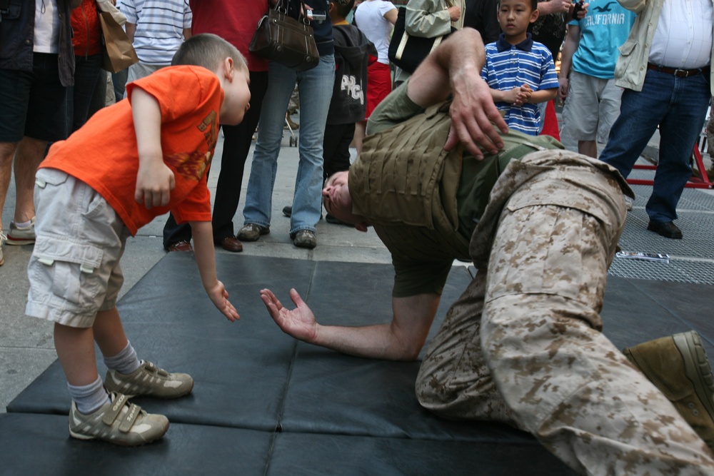 Times Square Marine Day