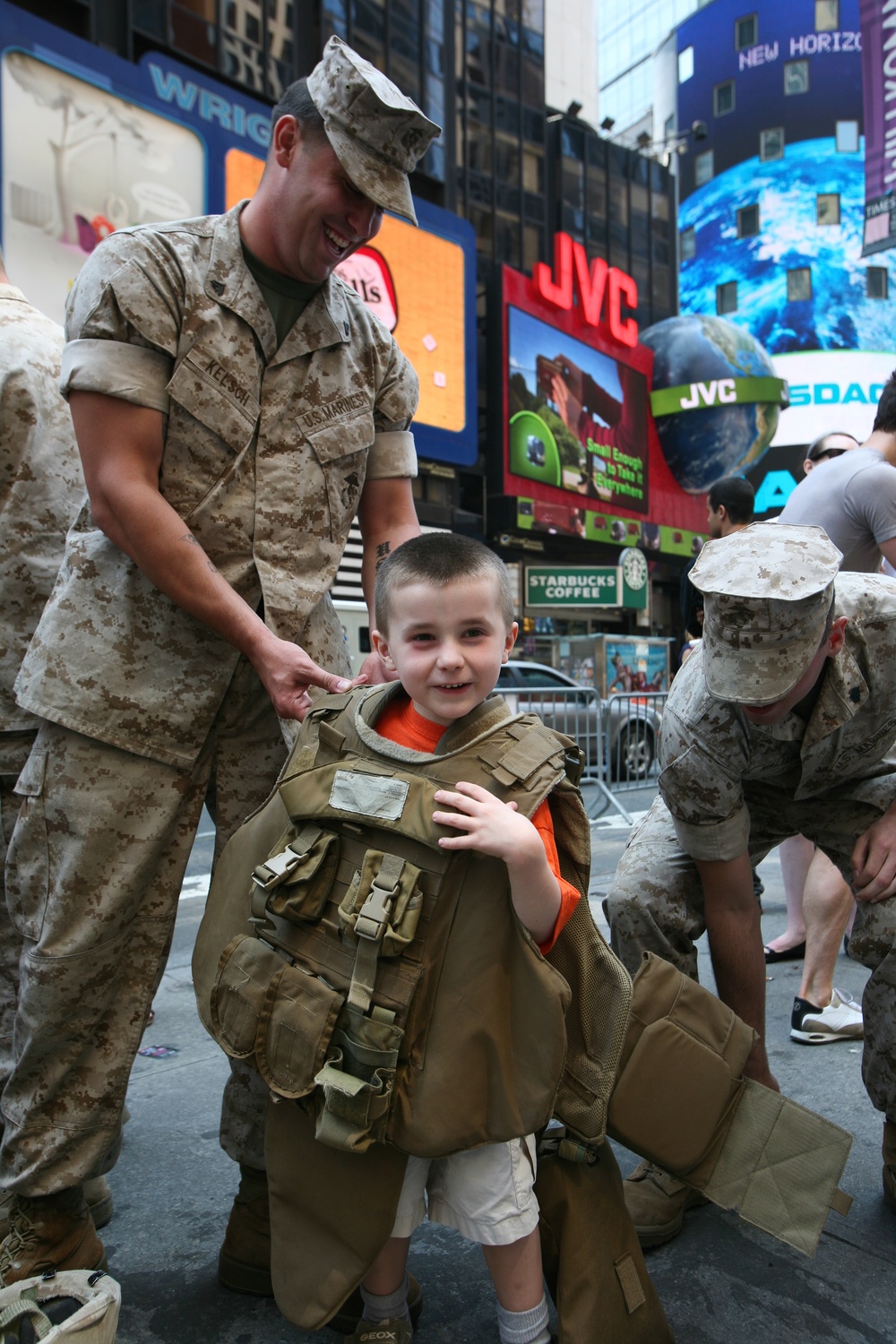 Times Square Marine Day