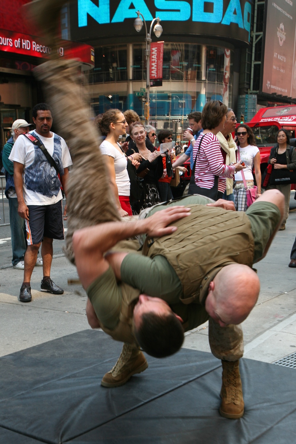 Times Square Marine Day