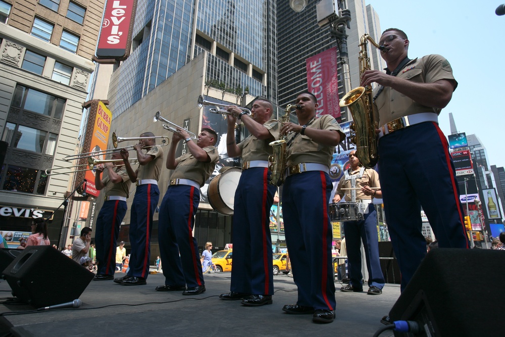 Times Square Marine Day