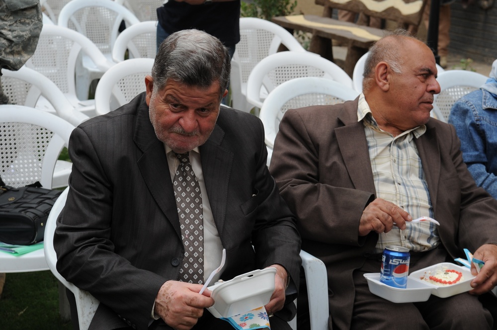 Ceremony for renovations to the Alwaiya Maternity Hospital in Muhallah 902