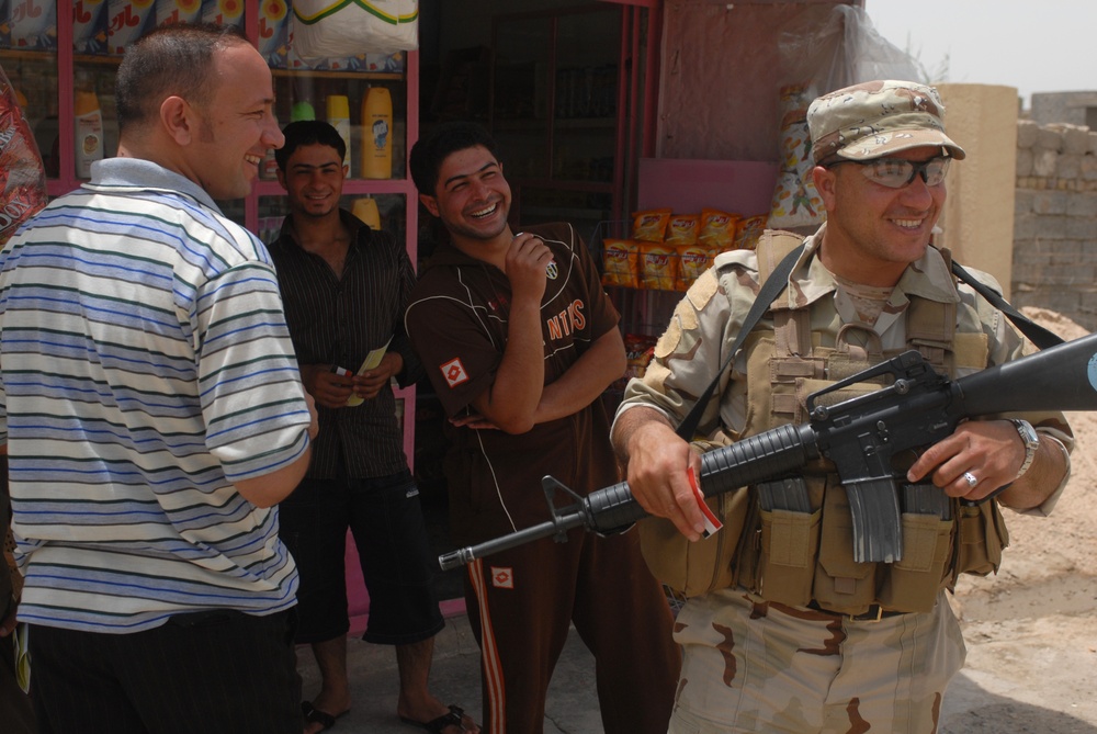 Patrol in Abu Ghraib, Iraq