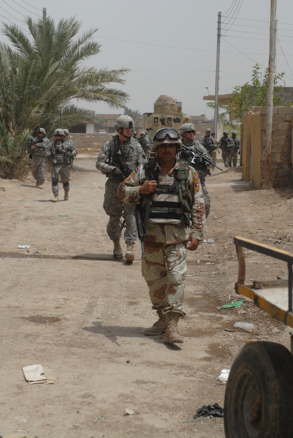 Patrol in Abu Ghraib, Iraq