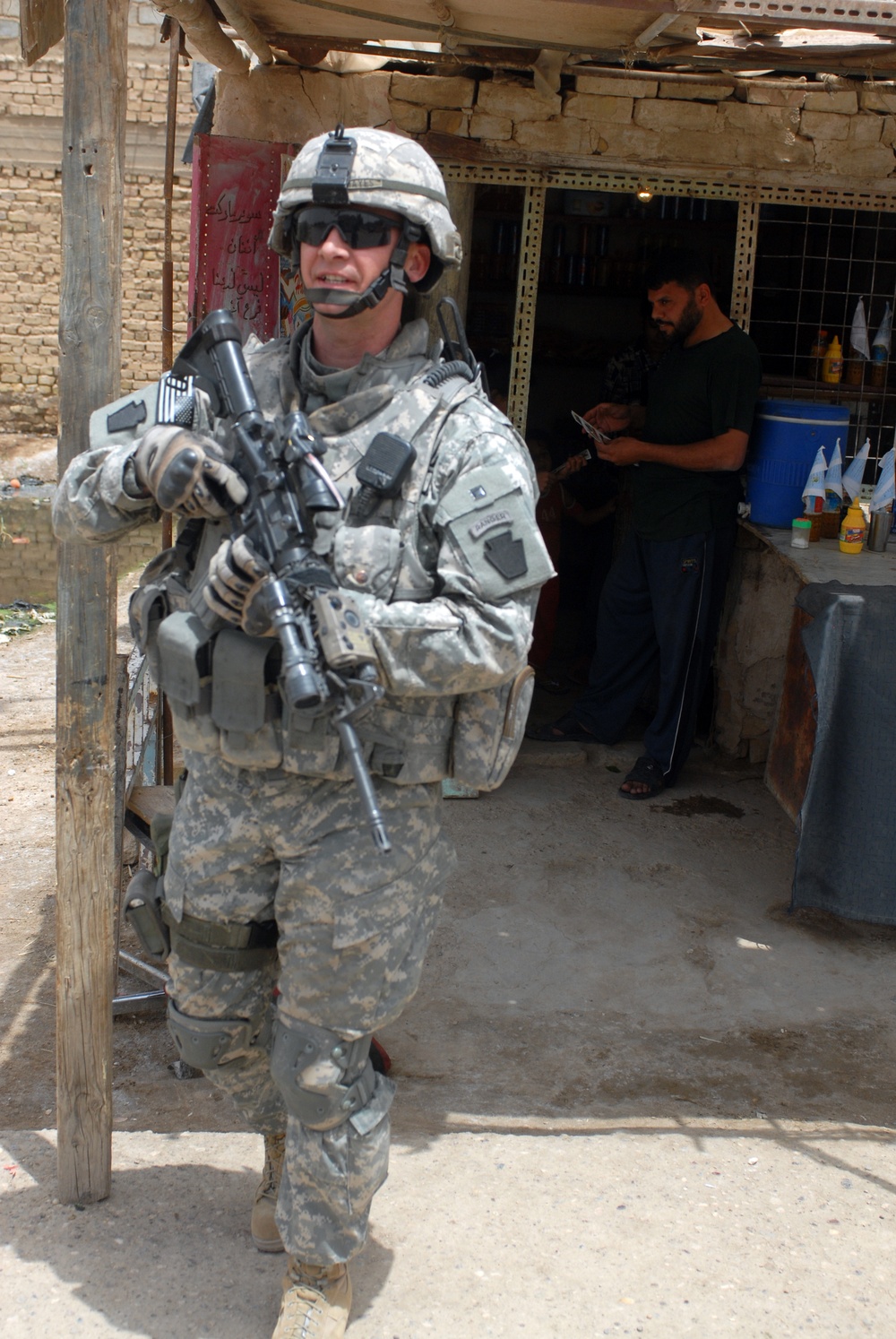 Patrol in Abu Ghraib, Iraq