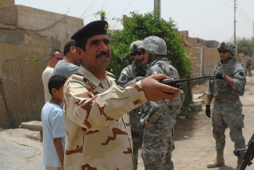 Patrol in Abu Ghraib, Iraq