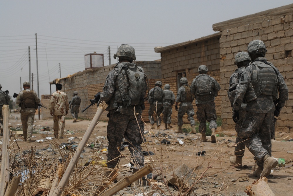 Patrol in Abu Ghraib, Iraq