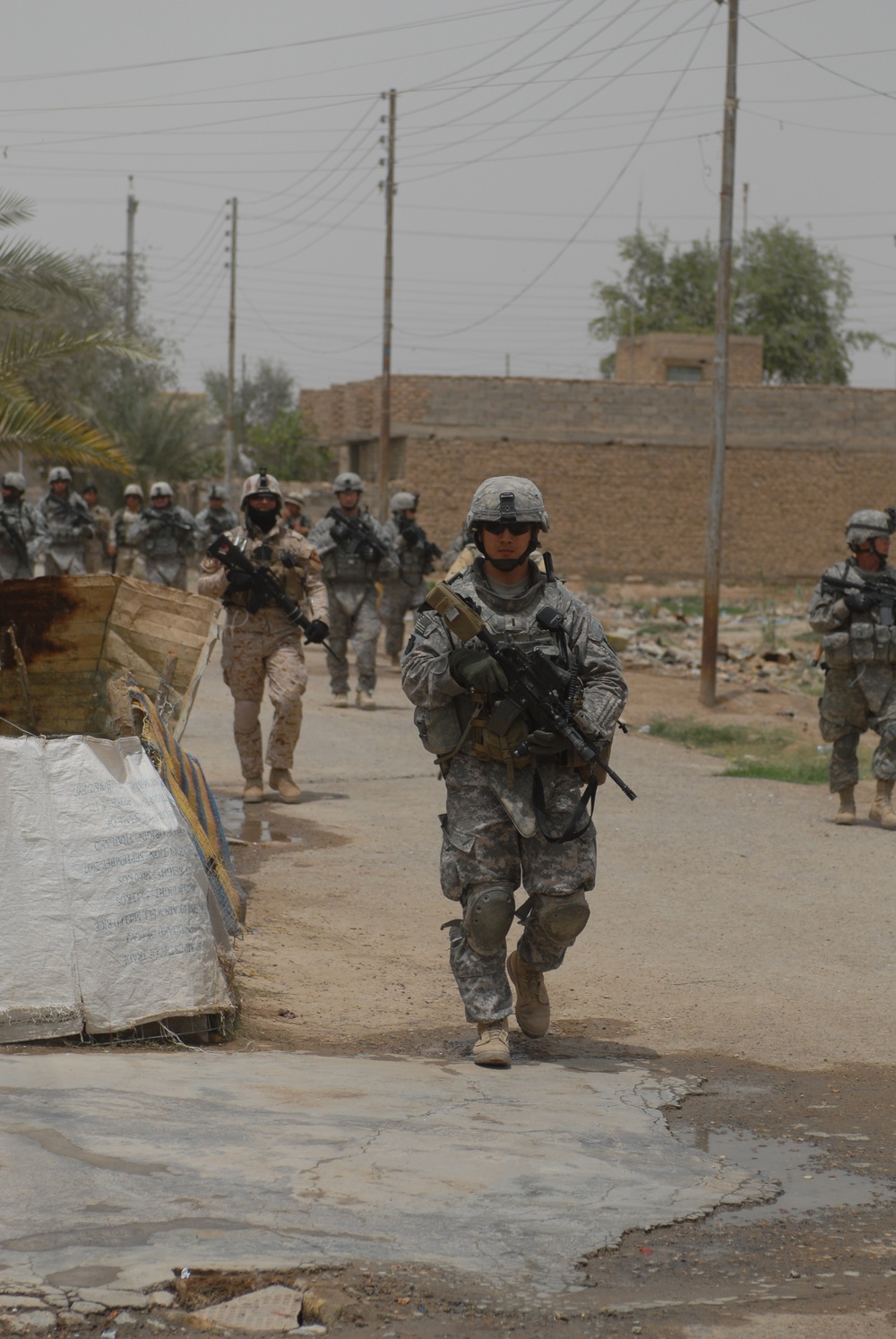 Patrol in Abu Ghraib, Iraq