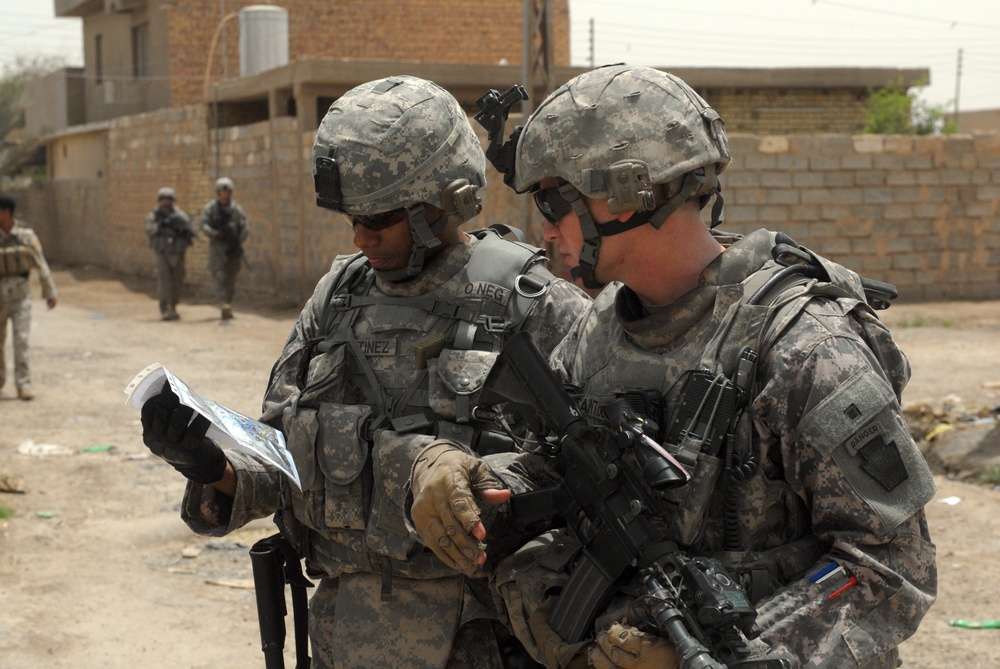 Patrol in Abu Ghraib, Iraq