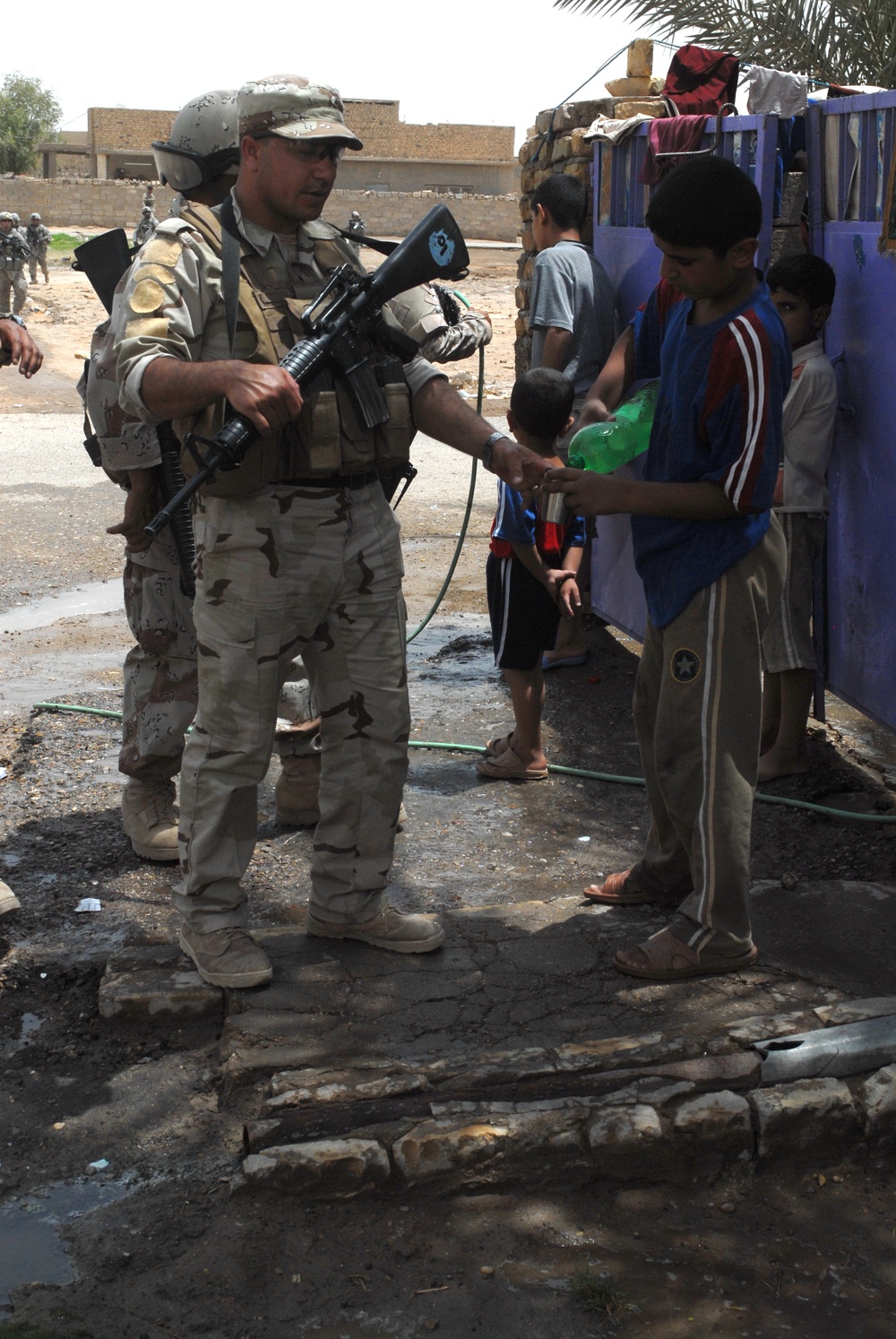 Patrol in Abu Ghraib, Iraq