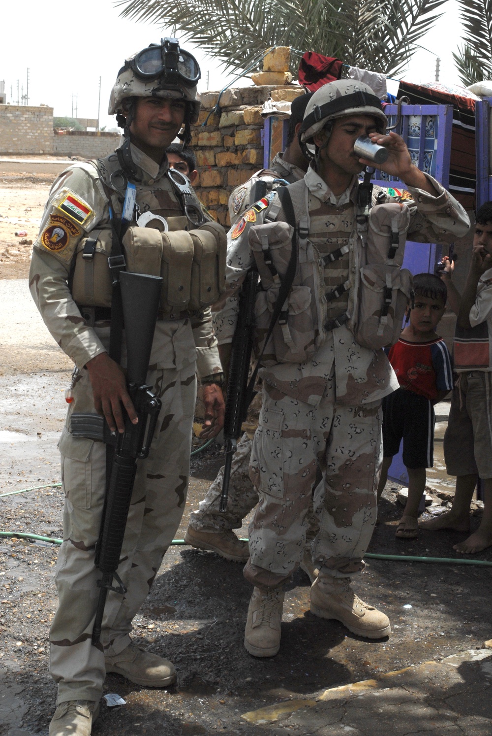 Patrol in Abu Ghraib, Iraq