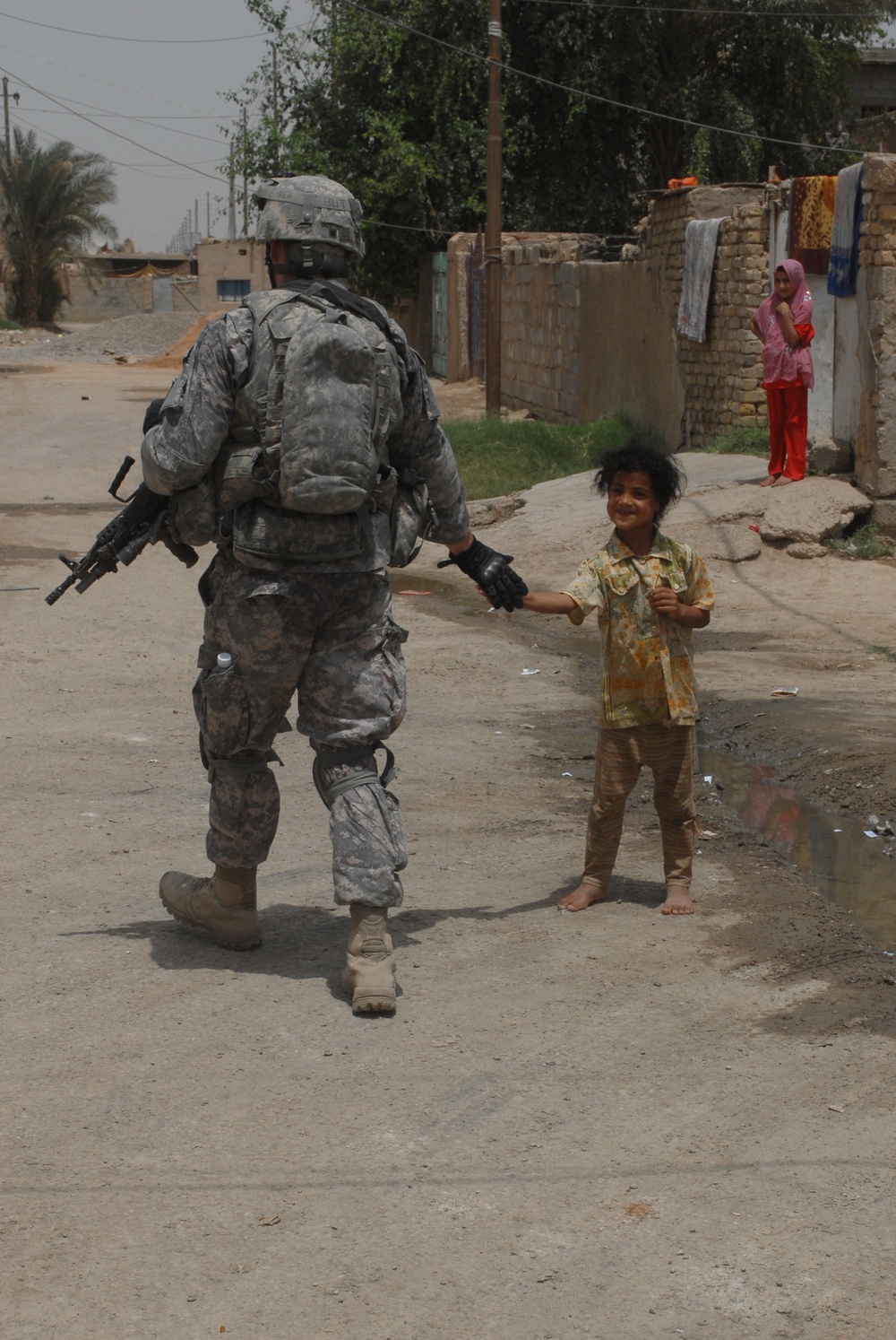 Patrol in Abu Ghraib, Iraq