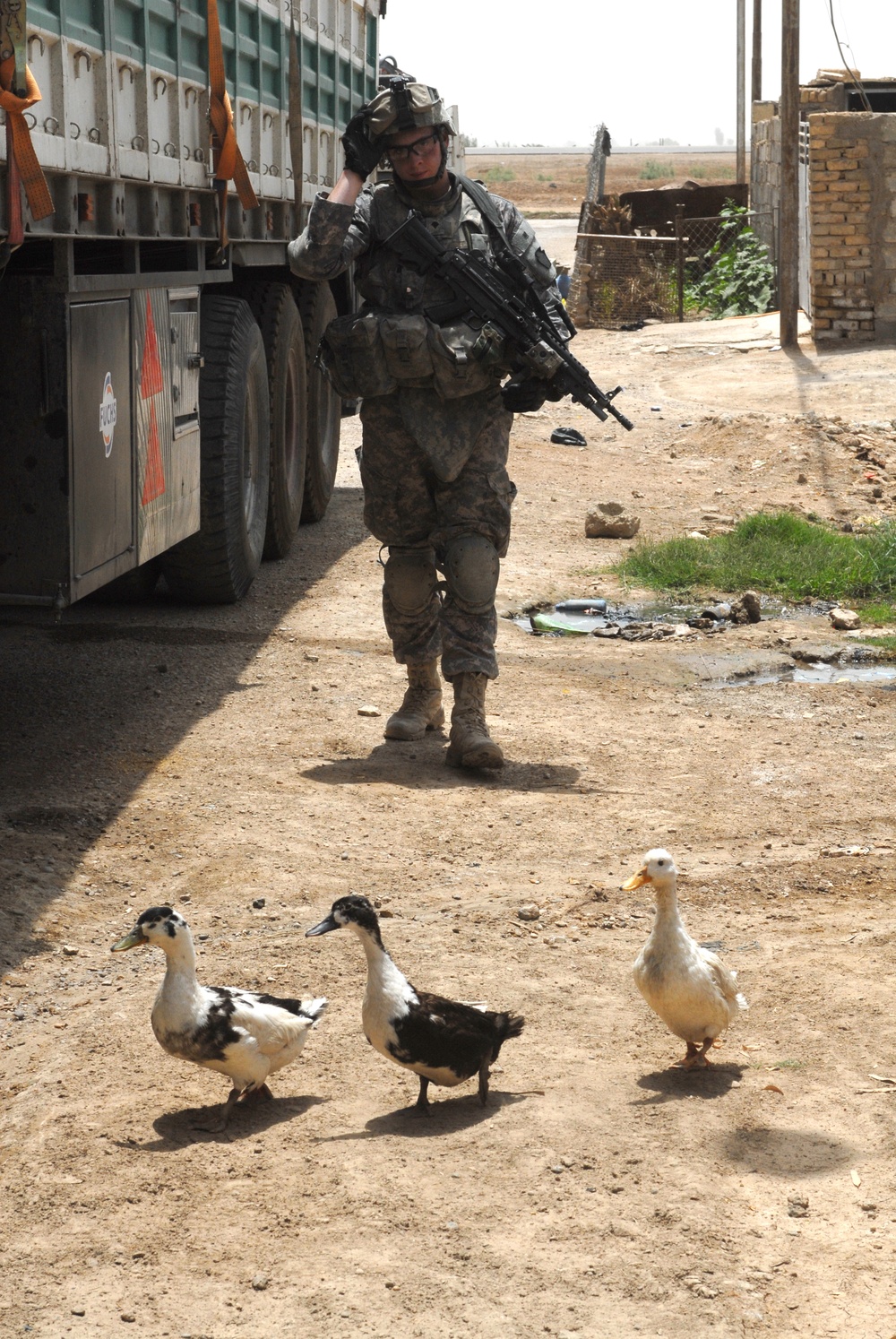 Patrol in Abu Ghraib, Iraq