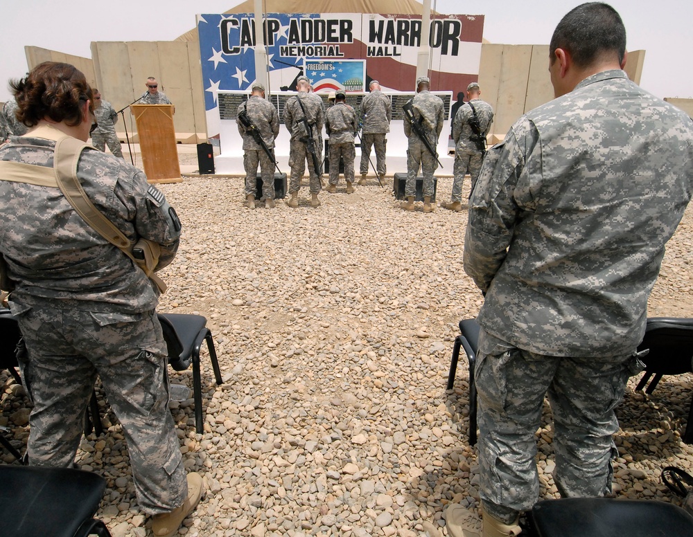 Memorial Day Service at Camp Adder, Iraq