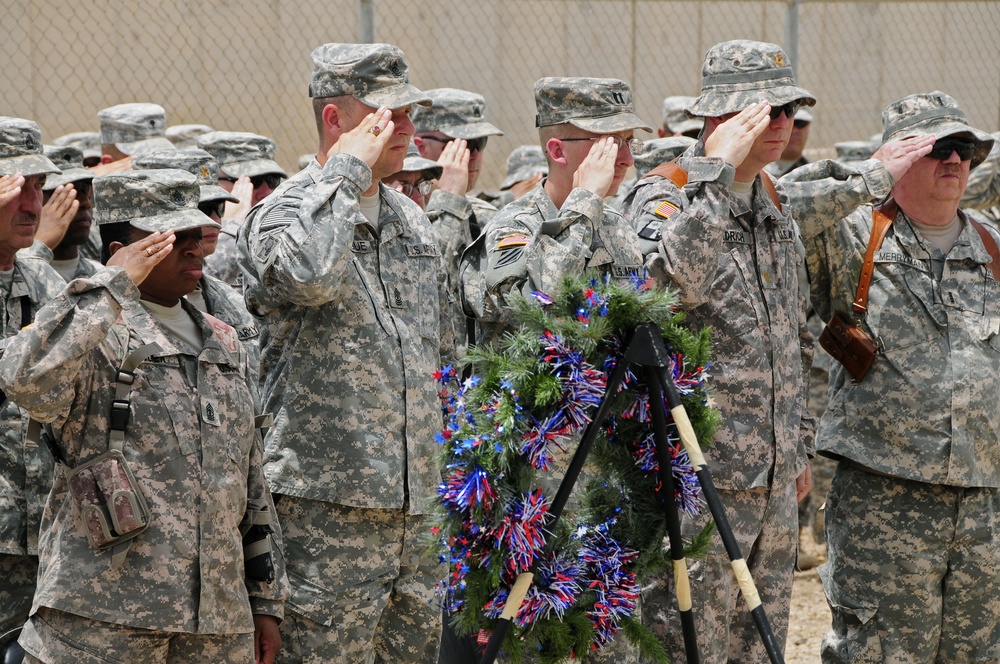 Memorial Day Service at Camp Adder, Iraq