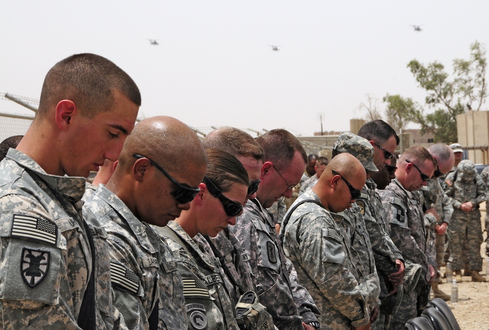 Memorial Day Service at Camp Adder, Iraq