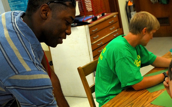 Teaching Art to GTMO's Youth