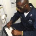 Eye exam on USS Dwight D. Eisenhower