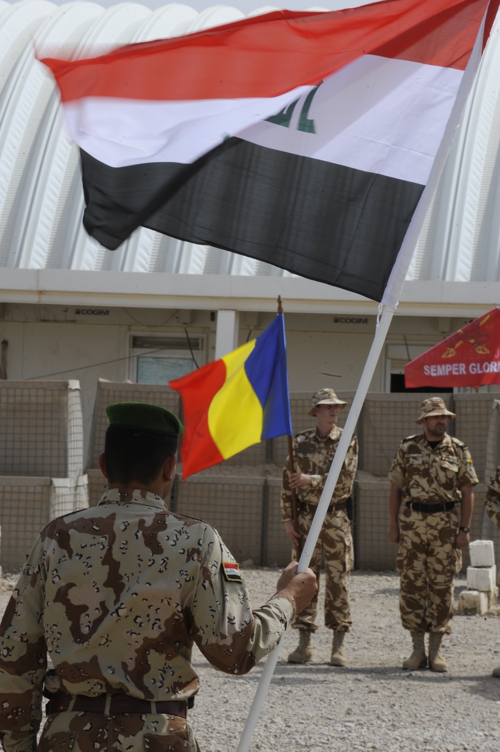 Iraqi special forces soldiers graduate school