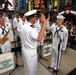 Re-enlistment, band and U.S. Marine Corps Day in Times Square for Fleet Week 2009