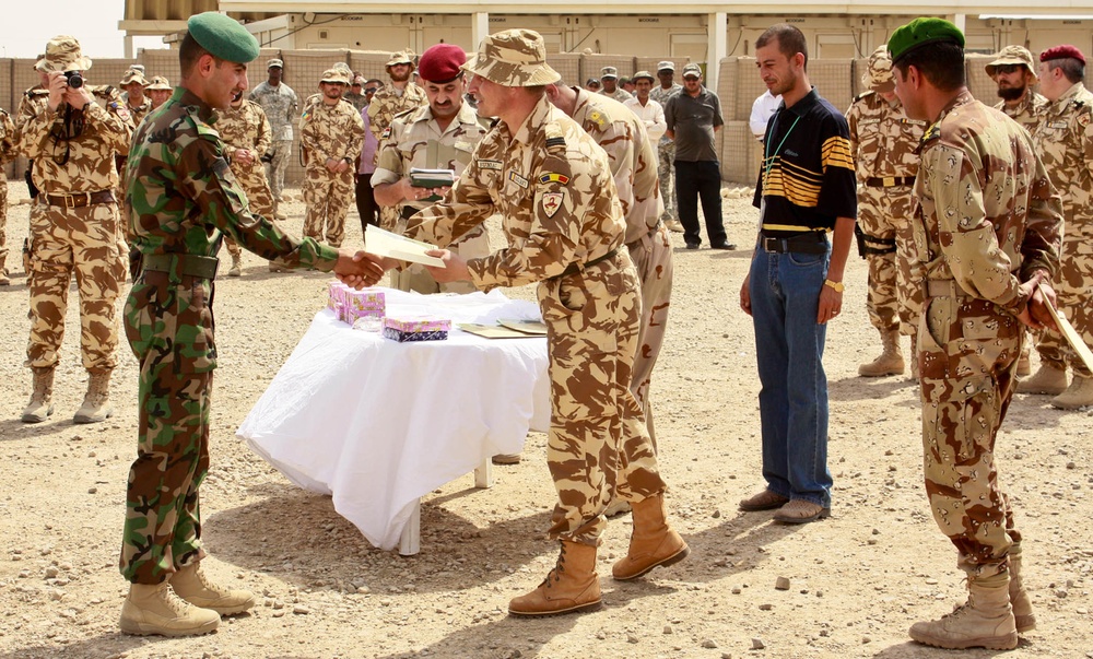 Romanians lead Iraqi Commandos to graduation at Camp Dhi Qar