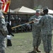 4th Sustainment Brigade Headquarters Soldiers come home, 1st Medical Brigade Headquarters Soldiers case colors for a deployment