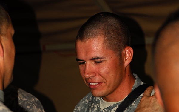 Soldiers from Headquarters and Headquarters Company, 2nd Battalion, 8th Infantry Regiment, awarded Combat Infantry Badge, Combat Action Badge