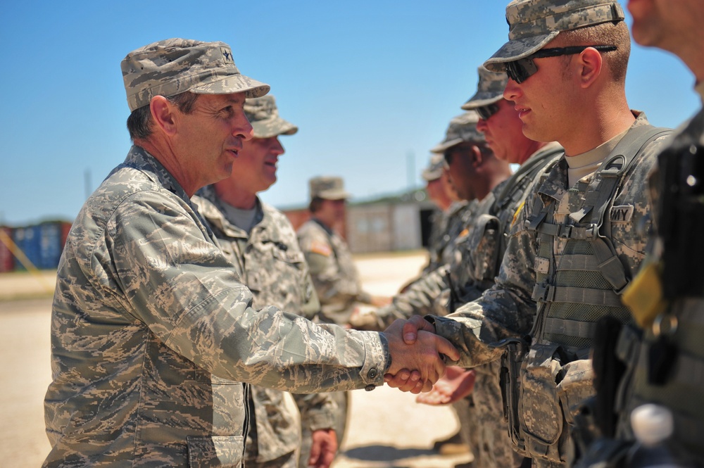 Colorado National Guard Leadership Visits 3rd Battalion, 157th Field Artillery at Fort Hood