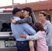 USS Ronald Reagan crewmembers say goodbye to loved ones