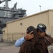 USS Ronald Reagan crewmembers say goodbye to loved ones