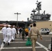 USS Ronald Reagan crewmembers say goodbye to loved ones