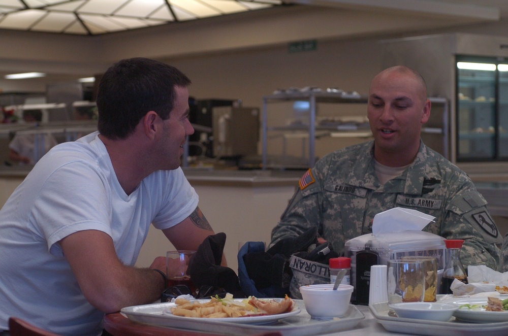 TV Personality Carson Daly Visits National Training Center