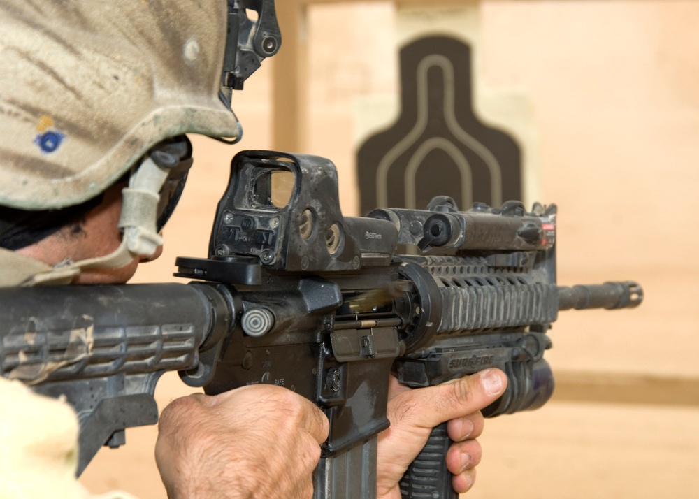 Iraqi Special Operations Forces Exercise Multiple Target Acquisition Training in Al Asad