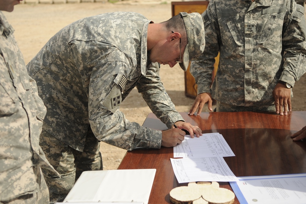 Iraqi army assumes control of Joint Security Station Al Mutanabe