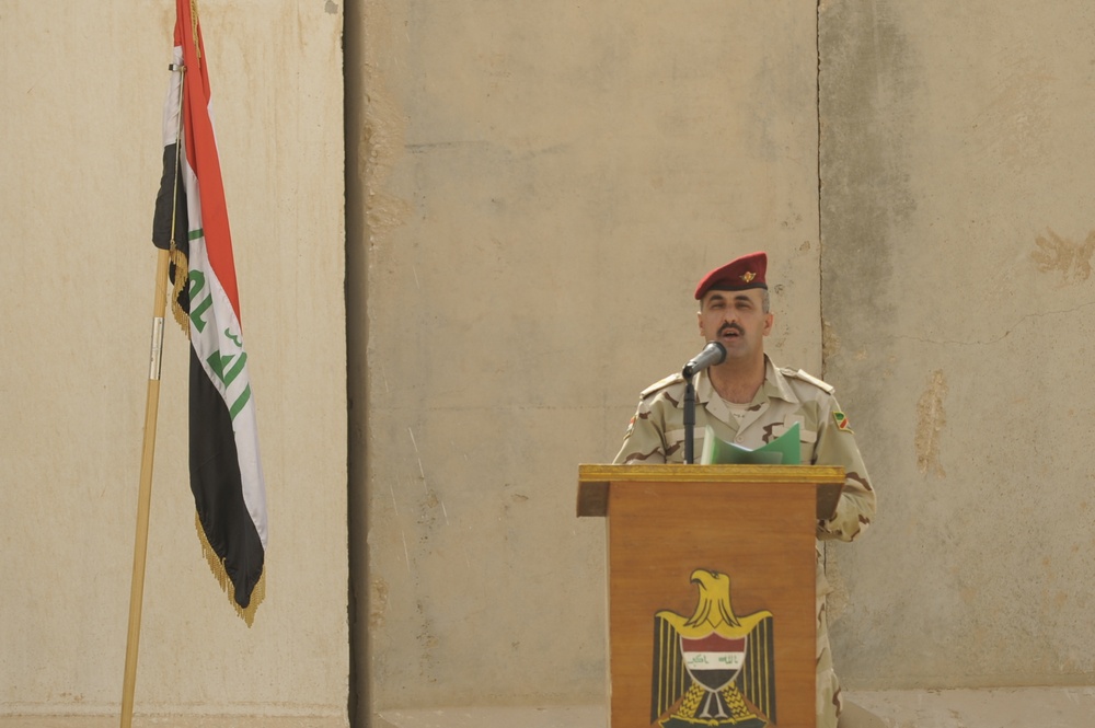 Iraqi army assumes control of Joint Security Station Al Mutanabe