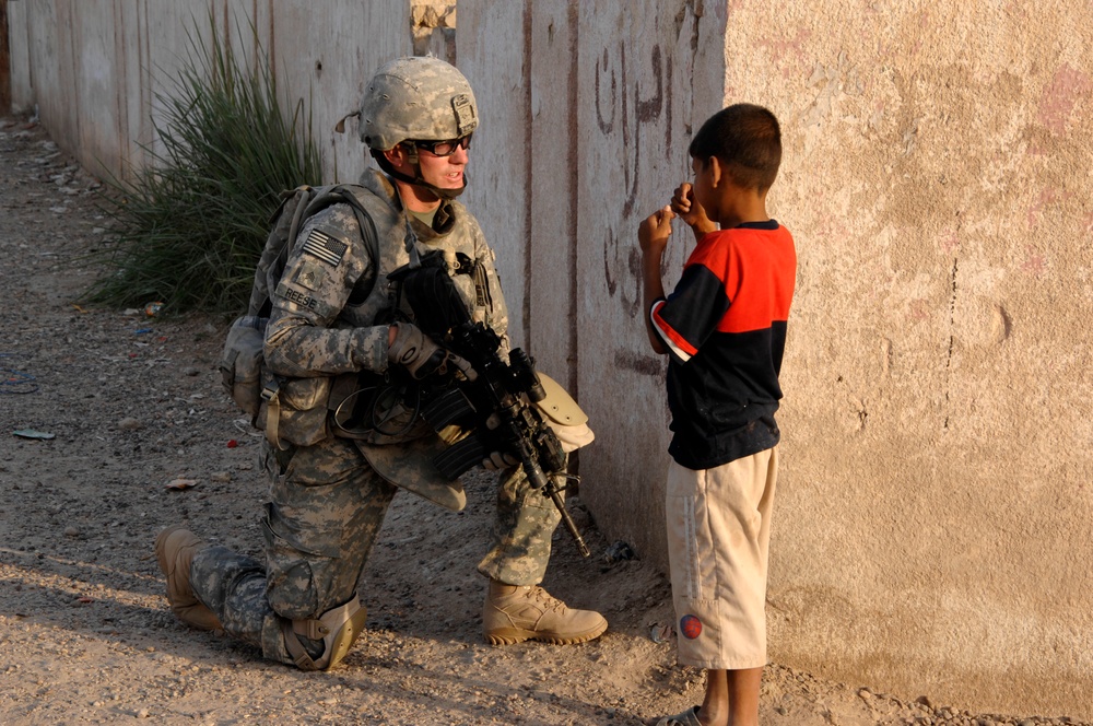 Joint patrol in Abu Ghraib