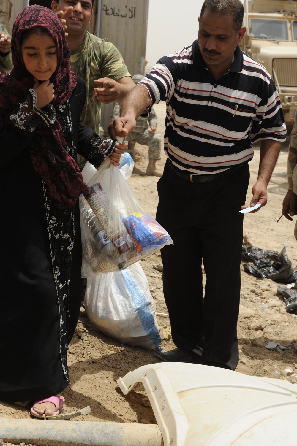 Humanitarian aid in Adhamiyah