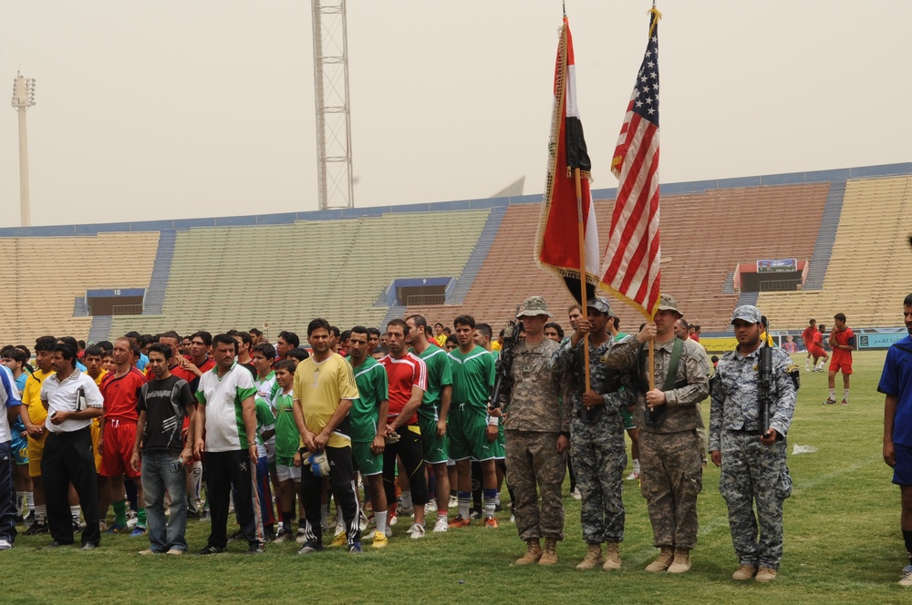 Soccer tournament in Baghdad